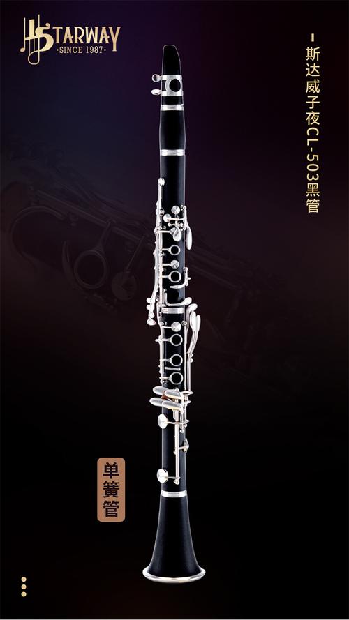 斯达威乌木黑管17键降b调黄铜镀镍专业吹管乐器胶木单簧管价格,厂家